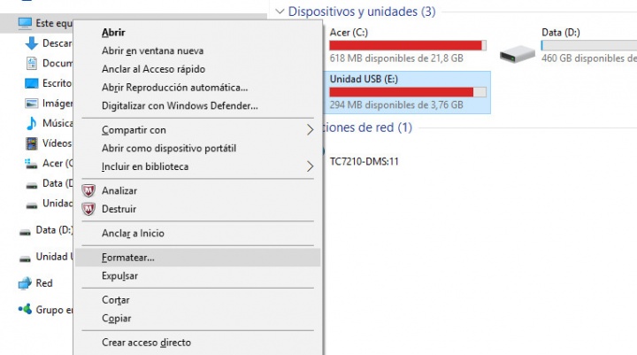 Imagen - Cómo copiar archivos de más de 4 GB a un pendrive