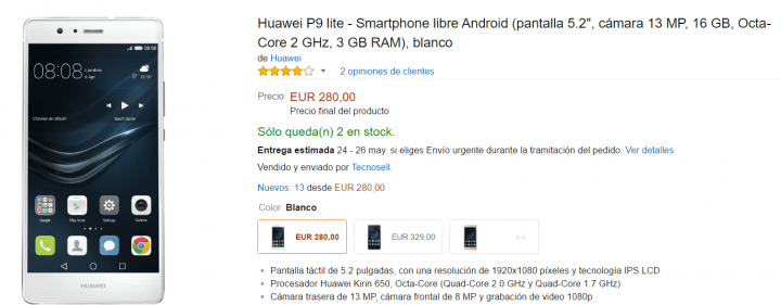 Imagen - D&oacute;nde comprar el Huawei P9 Lite