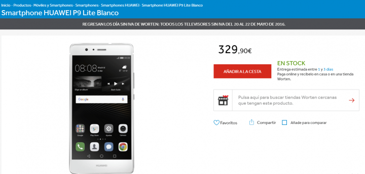 Imagen - D&oacute;nde comprar el Huawei P9 Lite