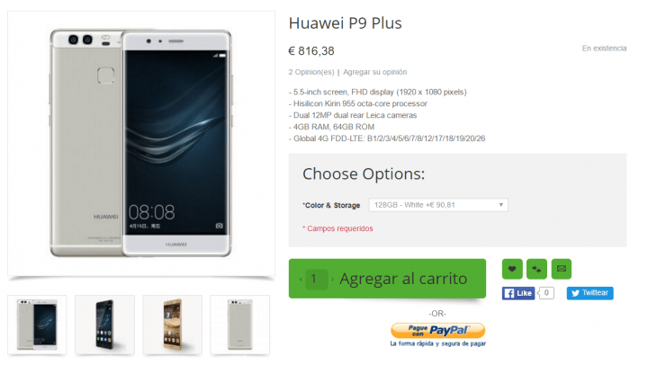 Imagen - D&oacute;nde comprar el Huawei P9 Plus