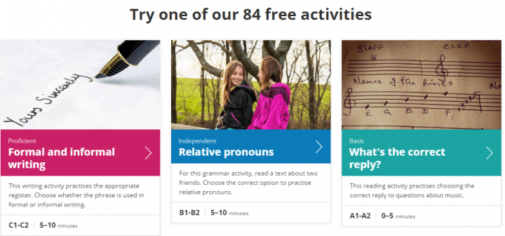Imagen - Cambridge Learning English: 84 actividades gratuitas para aprender ingl&eacute;s online