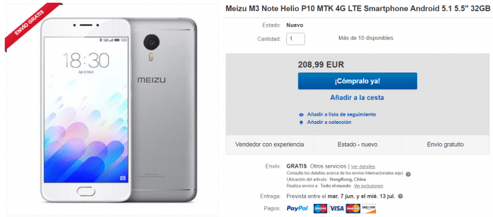 Imagen - D&oacute;nde comprar el Meizu M3 Note