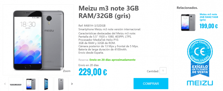 Imagen - D&oacute;nde comprar el Meizu M3 Note