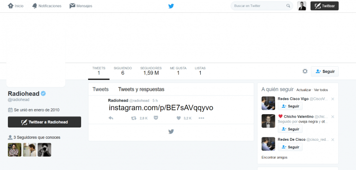 Imagen - Radiohead borra su rastro en Internet