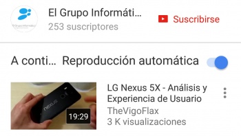 Imagen - YouTube para Android está añadiendo Reproducción automática