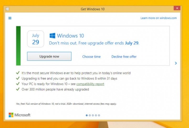Imagen - As&iacute; ser&aacute; el nuevo aviso que permite cancelar la actualizaci&oacute;n a Windows 10
