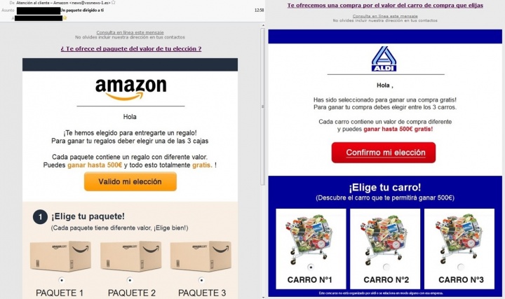 Imagen - Cuidado con los cupones regalo de Amazon y Aldi