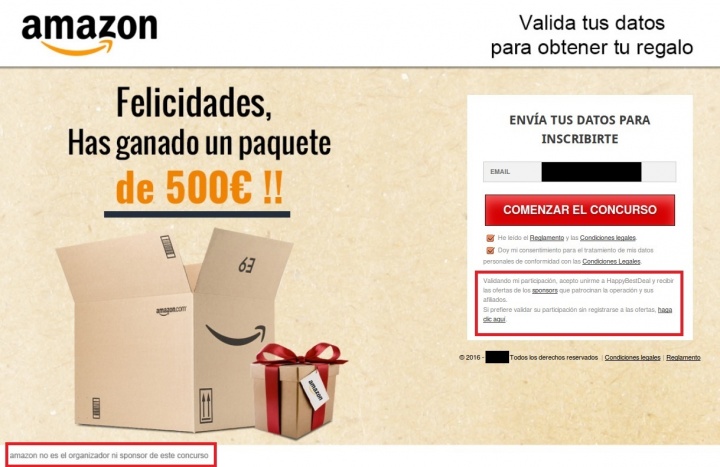 Imagen - Cuidado con los cupones regalo de Amazon y Aldi