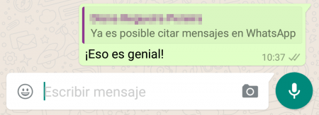 Imagen - Ya es posible citar mensajes en WhatsApp