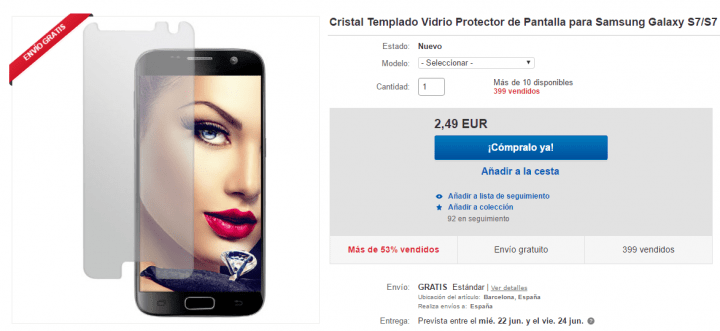 Imagen - 7 protectores de pantalla para el Samsung Galaxy S7