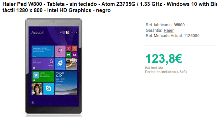 Imagen - D&oacute;nde comprar la HAIER W800