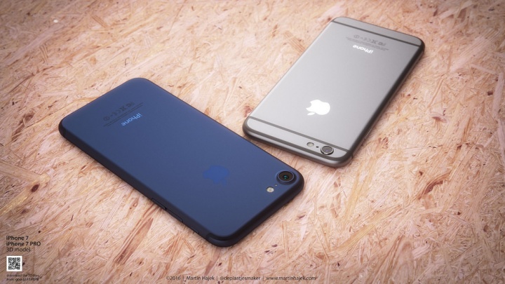 Imagen - Un concepto del iPhone 7 en azul muestra c&oacute;mo ser&iacute;a el favorito