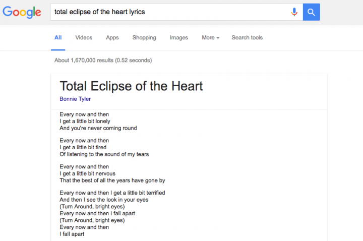 Imagen - Google mostrar&aacute; letras de canciones directamente en el buscador