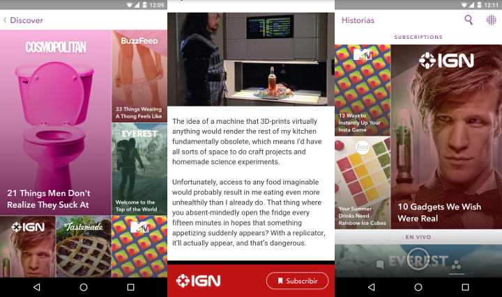 Imagen - Snapchat redise&ntilde;a la secci&oacute;n Discover