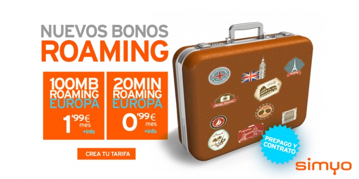 Imagen - Simyo presenta dos nuevos bonos roaming