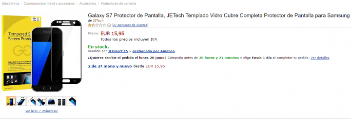 Imagen - 7 protectores de pantalla para el Samsung Galaxy S7