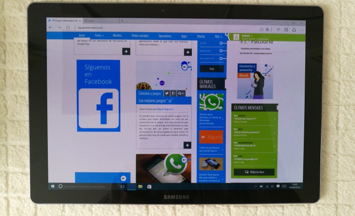Imagen - Review: Samsung Galaxy TabPro S, un tablet con Windows 10 en un formato prometedor