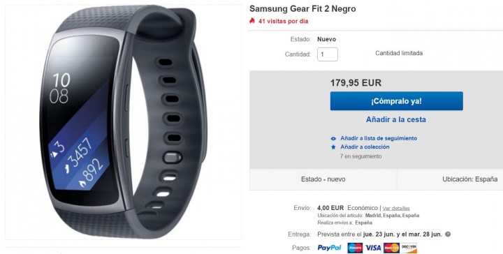 Imagen - D&oacute;nde comprar la Samsung Gear Fit 2
