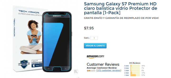 Imagen - 7 protectores de pantalla para el Samsung Galaxy S7