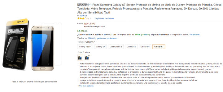 Imagen - 7 protectores de pantalla para el Samsung Galaxy S7