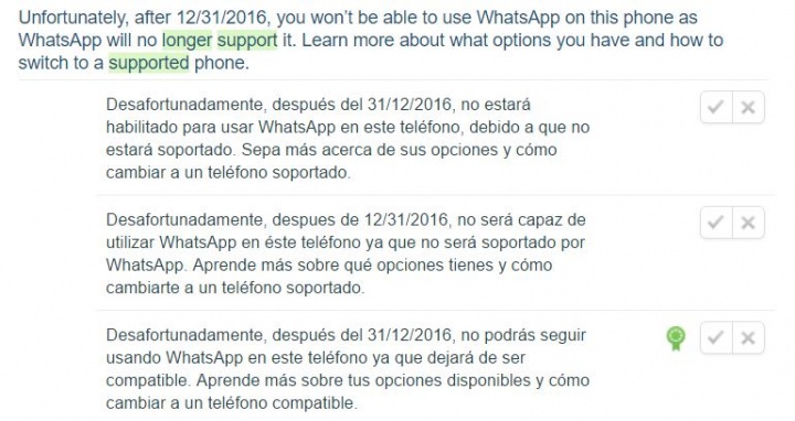 Imagen - WhatsApp no funcionar&aacute; en algunas versiones de iOS