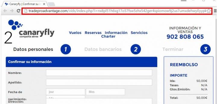 Imagen - Cuidado con los falsos correos de Canaryfly