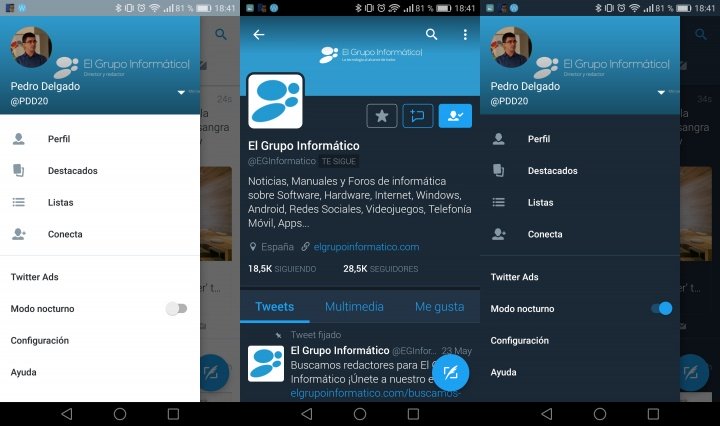Imagen - Twitter ya cuenta con modo nocturno automático