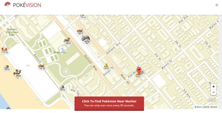 Imagen - PokéVision, la nueva web de mapas que informa en tiempo real de pokémons a tu alrededor