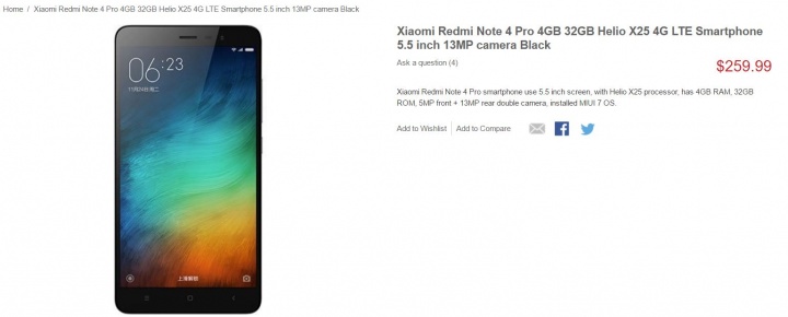 Imagen - Filtradas las caracter&iacute;sticas del Xiaomi Redmi Note 4 y Redmi Note 4 Pro