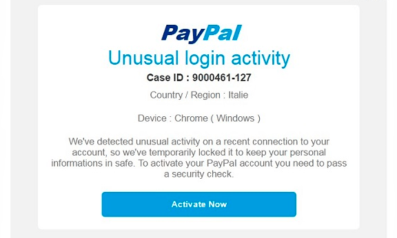Imagen - Cuidado con los correos de "actividad inusual" de PayPal
