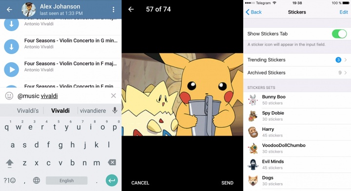Imagen - Telegram a&ntilde;ade stickers destacados, almacenamiento personal y m&aacute;s