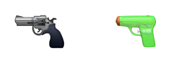 Imagen - Microsoft vuelve su emoji de la pistola más agresivo y Apple hace lo contrario