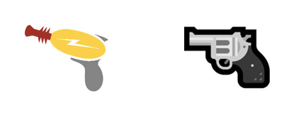 Imagen - Microsoft vuelve su emoji de la pistola más agresivo y Apple hace lo contrario