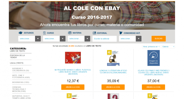 Imagen - Compra los libros de texto por Internet en eBay