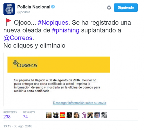 Imagen - Supuestos emails de Correos descargan malware