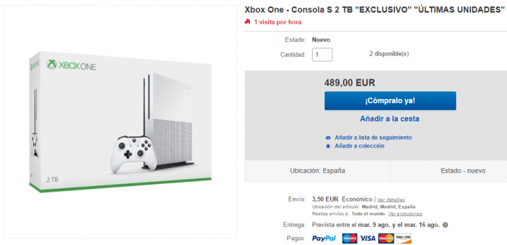 Imagen - Dónde comprar la Xbox One S