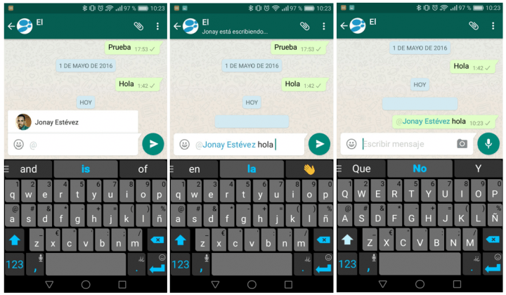 Imagen - Ya es posible mencionar personas en los grupos de WhatsApp