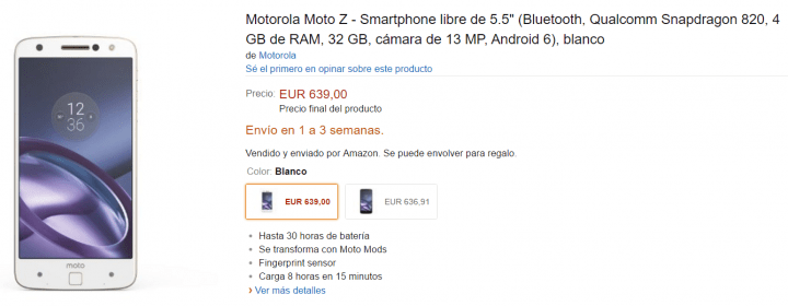Imagen - Moto Z ya se puede comprar en España