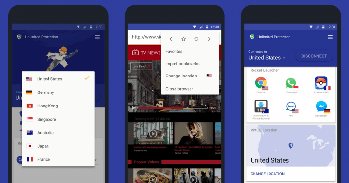 Imagen - Rocket VPN, navega de forma privada y accede a contenido de cualquier pa&iacute;s