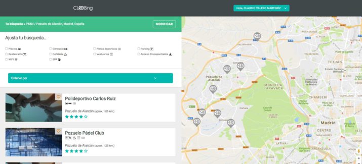 Imagen - Cloobing, la primera app para reservar pistas deportivas