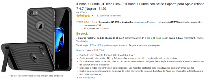 Imagen - 5 fundas para el iPhone 7 por menos de 10 euros