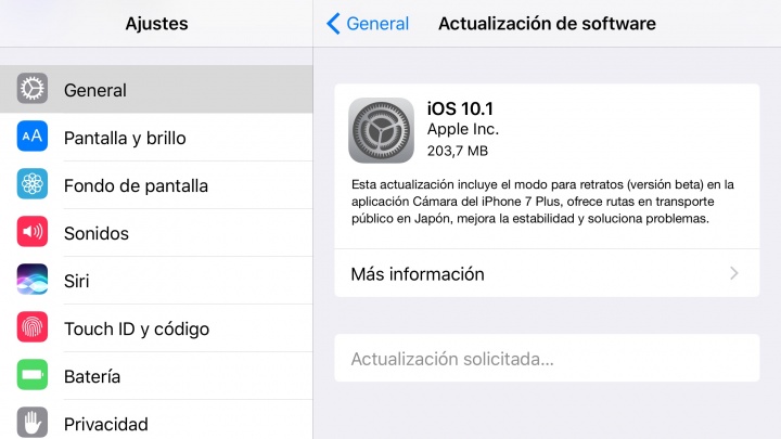 Imagen - iOS 10.1 llega oficialmente con correcciones de errores y novedades