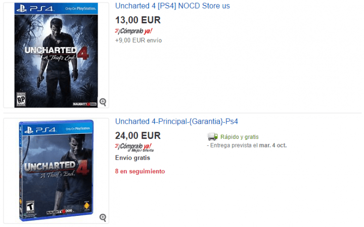 Imagen - Cómo comprar juegos de PlayStation 4 baratos en eBay