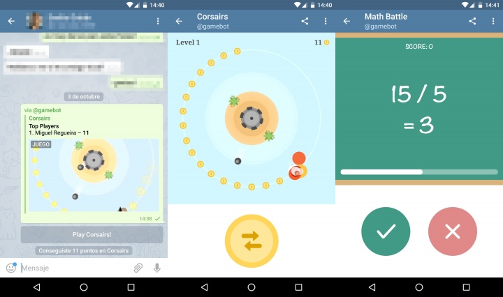 Imagen - Telegram ya incluye juegos