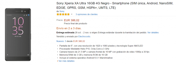 Imagen - D&oacute;nde comprar el Sony Xperia XA Ultra