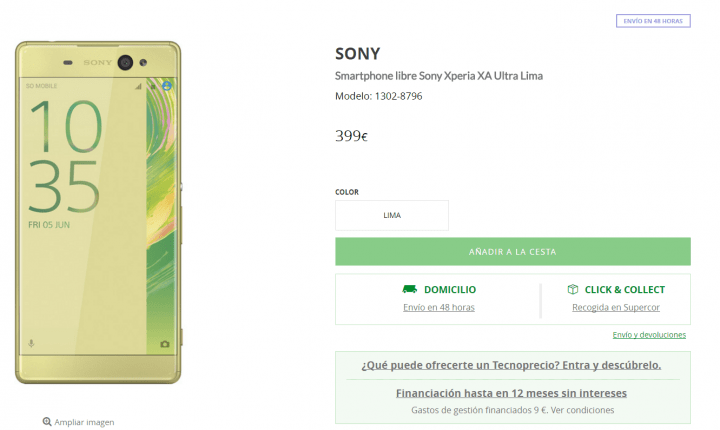 Imagen - D&oacute;nde comprar el Sony Xperia XA Ultra