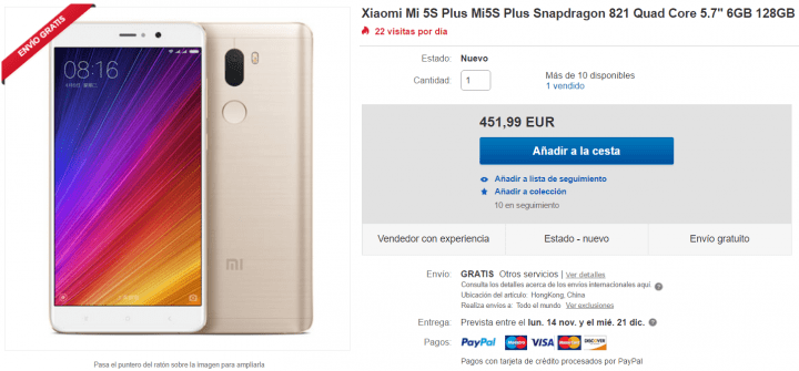 Imagen - 5 tiendas d&oacute;nde comprar el Xiaomi Mi5S Plus