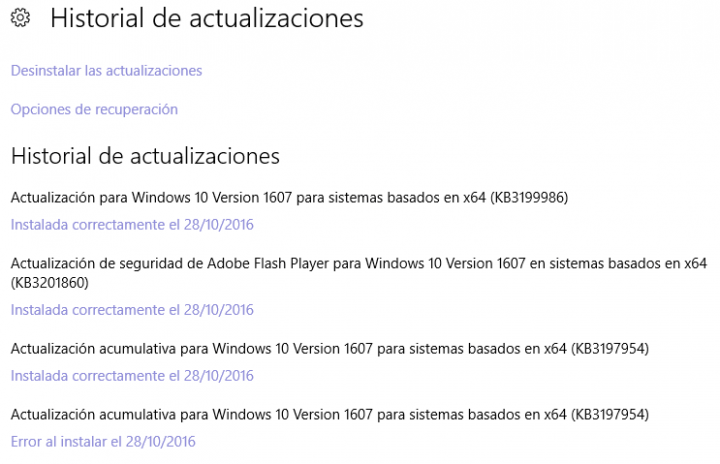 Imagen - La actualización KB3197954 para Windows 10 no se instala correctamente