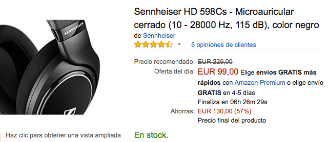 Imagen - Oferta: Sennheiser HD 598 por 99 euros en Black Friday