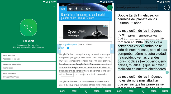 Imagen - Clip Layer, la app de Microsoft para mejorar la función de cortar y pegar en Android